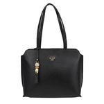 Bolsa Feminina Classe Couro Shopping Bag Preta Ref. 09944.09995