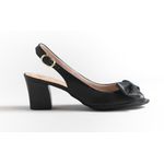 Sandália Atanado Preto Salto baixo Ref. 09521.09971