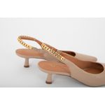 Scarpin Couro Monaco Nude Ref. 09902.09972