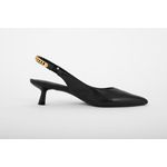 Scarpin Couro Preto Ref. 09902.09972