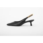 Scarpin Couro Preto Ref. 09902.09972
