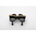 Scarpin Couro Preto Ref. 09902.09972