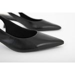 Scarpin Couro Preto Ref. 09902.09972