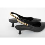 Scarpin Couro Preto Ref. 09902.09972