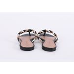 Rasteira Elegance Grafite Ouro Ref. 09941.09991