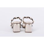 Sandalia Salto Bloco Jolie Dourado Ref. 09971.09442