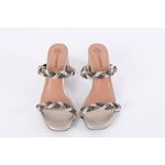 Sandalia Salto Bloco Jolie Dourado Ref. 09971.09442