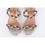 Sandalia Salto Bloco Jolie Dourado Ref. 09971.09442