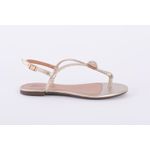 Sandalia Rasteira Elegance Dourada Ref. 09941.09991 
