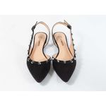 Sandália Rasteira Spikes Nobuck Preto Ref. 09521.09971