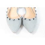 Sandália Rasteira Spikes Nobuck Demin Ref. 09521.09971