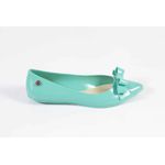 Sapatilha Laço Turquesa Bico Fino Sweet Chic Ref. 0926.0998