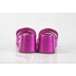 Tamanco Tiras duplas Metalizado Pink Ref. 09811.09961