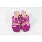 Tamanco Tiras duplas Metalizado Pink Ref. 09811.09961