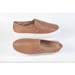 Tênis Slip On em Couro Atanado Caramelo Ref. 09111.09951