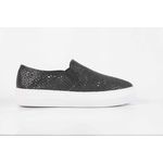 Tênis Slip On em Couro Atanado Preto Ref. 09111.09951