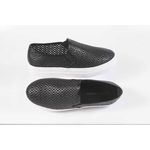Tênis Slip On em Couro Atanado Preto Ref. 09111.09951