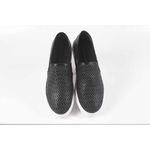 Tênis Slip On em Couro Atanado Preto Ref. 09111.09951