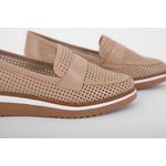 Sapato Oxford em Couro Nude Ref. 09902.09972