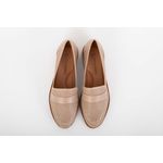 Sapato Oxford em Couro Nude Ref. 09902.09972
