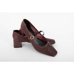 Sapato em Couro Atanado Bordo Ref. 09422.09992