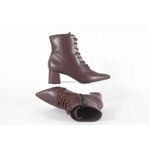 Bota Feminina Bico Fino Chocolate Ref. 09241.09991 