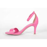Sandália Salto Médio Fino Rosa Pink Ref. 09111.09951