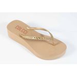 Sandália Flatform Colcci Ouro Ref.09901.09941