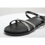 Rasteira Improviso Strass Preta Ref. 0998.09911