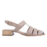 Sandalia Salto Bloco Amendoa Ref. 09422.09992