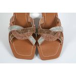 Rasteira Feminina Tiras Trançadas Caramelo Ref. 0949.09431 