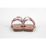 Rasteira Feminina Tres tiras Rosa Cristal Ref. 09401.09941