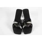 Rasteira Feminina Tiras Trançadas Preto Ref. 0949.09431 