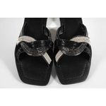 Rasteira Feminina Tiras Trançadas Preto Ref. 0949.09431 