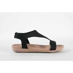 Sandália Rasteira Confort Neoprene Preto Ref. 09941.09412