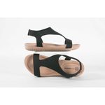 Sandália Rasteira Confort Neoprene Preto Ref. 09941.09412