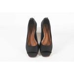 Salto Peep Toe Neoprene Preto Ref. 09971.09942