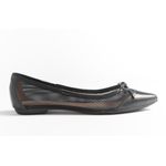 Sapatilha Cristal Preto Bico Fino Ref. 09111.09951