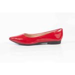 Sapatilha Lisa Vermelho Verniz Bico Fino Ref. 0967.09901