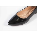 Sapatilha Lisa Verniz Preto Bico fino Ref. 0967.09901