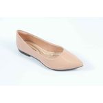 Sapatilha Lisa Verniz Nude Bico fino Ref. 0967.09901