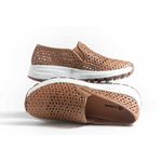 Tênis Feminino Couro Caramelo Ref. 09111.09951