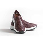 Tênis Feminino Couro Bordo Ref. 09111.09951
