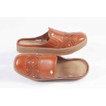 Tênis Mule Couro London Conhaque Ref. 09931.09991
