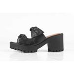 Tamanco Tratorada Alça em Laço Preto Ref. 09951.09422