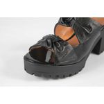 Tamanco Tratorada Alça em Laço Preto Ref. 09951.09422