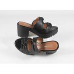 Tamanco Tratorada Alça em Laço Preto Ref. 09951.09422