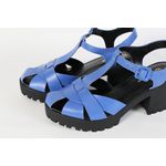 Sandalia de Couro Tratorada Azul Bic Ref. 09591.09972