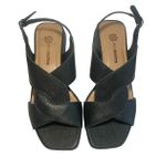 Sandalia Couro Floater Preto Ref. 09351.09912