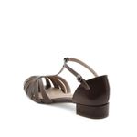 Sandália Baixa Couro Grimaud Chocolate